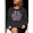 Panthers Paw Print Leopard Maroon Panther Pride Teacher Women Crewneck Sweatshirt, funny gift Panthers Paw Print Leopard Maroon Panther Pride Teacher Women Crewneck Sweatshirt, funny gift