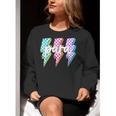 Para Squad Paraprofessional Teacher Lightning Bolt Women Crewneck Sweatshirt, funny gift Para Squad Paraprofessional Teacher Lightning Bolt Women Crewneck Sweatshirt, funny gift