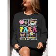 Paras Make It Possible Paraprofessional Paraeducator Teacher Women Crewneck Sweatshirt, funny gift Paras Make It Possible Paraprofessional Paraeducator Teacher Women Crewneck Sweatshirt, funny gift