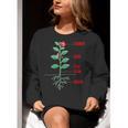 Parts Of a Plant Science For Teachers Kids And Students Women Crewneck Sweatshirt, Science Teacher Sweatshirts, funny gift