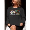Peace Love Inclusion Sped Squad Special-Ed Teacher Daycare Women Crewneck Sweatshirt, funny gift Peace Love Inclusion Sped Squad Special-Ed Teacher Daycare Women Crewneck Sweatshirt, funny gift
