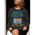 Physical Education Is My Jam PE Teacher Women Crewneck Sweatshirt, Pe Teacher Sweatshirts, funny gift