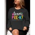 Pre-k Team Pencil Teacher Student Back To School Girls Women Crewneck Sweatshirt, funny gift Pre-k Team Pencil Teacher Student Back To School Girls Women Crewneck Sweatshirt, funny gift
