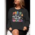 Pre-K Is Out Of This World Space Planets Teacher Women Crewneck Sweatshirt, funny gift Pre-K Is Out Of This World Space Planets Teacher Women Crewneck Sweatshirt, funny gift