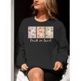 Preppy Goose Teacher Trick Or Teach Halloween Teacher Goose Women Crewneck Sweatshirt, funny gift Preppy Goose Teacher Trick Or Teach Halloween Teacher Goose Women Crewneck Sweatshirt, funny gift
