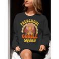 Preschool Gobble Squad Cute Turkey Thanksgiving Teacher Women Crewneck Sweatshirt, funny gift