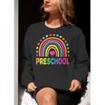 Preschool Rainbow Girls Boys Kids Teacher Back To School Women Crewneck Sweatshirt, funny gift Preschool Rainbow Girls Boys Kids Teacher Back To School Women Crewneck Sweatshirt, funny gift