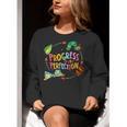 Progress Over Perfection Caterpillar Teacher Back To School Women Crewneck Sweatshirt, funny gift Progress Over Perfection Caterpillar Teacher Back To School Women Crewneck Sweatshirt, funny gift