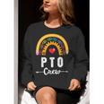 PTO Crew Parent School Volunteer Board Mom Parent Teacher Women Crewneck Sweatshirt, funny gift PTO Crew Parent School Volunteer Board Mom Parent Teacher Women Crewneck Sweatshirt, funny gift