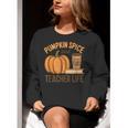 Pumpkin Spice And Teacher Life Halloween Teacher Women Crewneck Sweatshirt, funny gift Pumpkin Spice And Teacher Life Halloween Teacher Women Crewneck Sweatshirt, funny gift