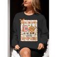 Pumpkin Teacher Preppy Fall In Love With Learning Autumn Women Crewneck Sweatshirt, funny gift