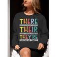 There Their They’Re Grammar Joke For English Teacher Student Women Crewneck Sweatshirt, English Teacher Sweatshirts, funny gift