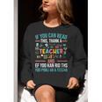 If You Can Read This Thank A Teacher Teacher Women Crewneck Sweatshirt, funny gift If You Can Read This Thank A Teacher Teacher Women Crewneck Sweatshirt, funny gift