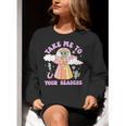 Take Me To Your Readers Alien Teacher Halloween Literacy Women Crewneck Sweatshirt, funny gift Take Me To Your Readers Alien Teacher Halloween Literacy Women Crewneck Sweatshirt, funny gift