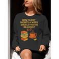 Reading 67 Meme English Teacher 6 7 Book Lover Humor Women Crewneck Sweatshirt, English Teacher Sweatshirts, funny gift