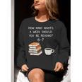 Reading 67 Six Seven Meme English Teacher Book Lover Women Crewneck Sweatshirt, English Teacher Sweatshirts, funny gift