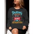 Reading Adventure Library Student Teacher Book Women Crewneck Sweatshirt, funny gift
