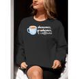 Reading Interventionist Specialist Teacher Phonemes Graphemes And Caffeine Reading Intervention -Adults Classic Fit Short Sleeve Women Crewneck Sweatshirt, funny gift Reading Interventionist Specialist Teacher Phonemes Graphemes And Caffeine Reading Intervention -Adults Classic Fit Short Sleeve Women Crewneck Sweatshirt, funny gift