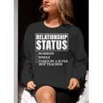 Relationship Status Taken By Super Hot Teacher Women Crewneck Sweatshirt, Super Teacher Sweatshirts, funny gift