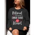 Retired Daycare Teacher Retirement For Daycare Teacher Women Crewneck Sweatshirt, funny gift