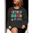 Retired Science Teacher Periodic Table Teacher Life Women Crewneck Sweatshirt, Science Teacher Sweatshirts, funny gift Retired Science Teacher Periodic Table Teacher Life Women Crewneck Sweatshirt, Science Teacher Sweatshirts, funny gift