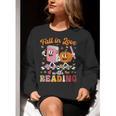 Retro Fall In Love With Learning Pumpkin Autumn Teacher Women Crewneck Sweatshirt, funny gift Retro Fall In Love With Learning Pumpkin Autumn Teacher Women Crewneck Sweatshirt, funny gift