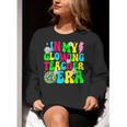 Retro Groovy In My Glowing Teacher Era Happy Teacher's Day Women Crewneck Sweatshirt, Groovy Teacher Sweatshirts, funny gift Retro Groovy In My Glowing Teacher Era Happy Teacher's Day Women Crewneck Sweatshirt, Groovy Teacher Sweatshirts, funny gift