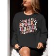 Retro Halloween This Is My Spooky School Teacher Costume Women Crewneck Sweatshirt, funny gift Retro Halloween This Is My Spooky School Teacher Costume Women Crewneck Sweatshirt, funny gift