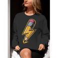 Retro Pencil Pencil Back To School Teacher Student Women Crewneck Sweatshirt, funny gift Retro Pencil Pencil Back To School Teacher Student Women Crewneck Sweatshirt, funny gift
