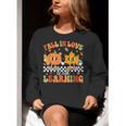Retro Pumpkin Fall In Love With Learning Autumn Teacher Women Crewneck Sweatshirt, funny gift Retro Pumpkin Fall In Love With Learning Autumn Teacher Women Crewneck Sweatshirt, funny gift
