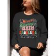 Retro Sleighing Math Problems Santa Math Teacher Christmas Women Crewneck Sweatshirt, funny gift Retro Sleighing Math Problems Santa Math Teacher Christmas Women Crewneck Sweatshirt, funny gift