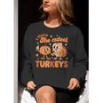 Retro I Teach The Cutest Turkey Thanksgiving Pumpkin Teacher Women Crewneck Sweatshirt, funny gift Retro I Teach The Cutest Turkey Thanksgiving Pumpkin Teacher Women Crewneck Sweatshirt, funny gift