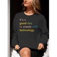 Retro Technology Teacher Shirt Tech Teacher Women Crewneck Sweatshirt, funny gift