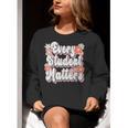Retro Vintage Every Student Matters Teacher Paraprofessional Women Crewneck Sweatshirt, funny gift