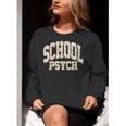Retro Wildflower School Psych Teacher School Psychologist Women Crewneck Sweatshirt, funny gift Retro Wildflower School Psych Teacher School Psychologist Women Crewneck Sweatshirt, funny gift