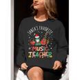 Santa's Favorite Music Teacher Christmas Santa Hat Matching Women Crewneck Sweatshirt, funny gift Santa's Favorite Music Teacher Christmas Santa Hat Matching Women Crewneck Sweatshirt, funny gift