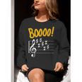 Scary Key Signature Boo Music Halloween Musician Teacher Men Women Women Crewneck Sweatshirt, funny gift Scary Key Signature Boo Music Halloween Musician Teacher Men Women Women Crewneck Sweatshirt, funny gift