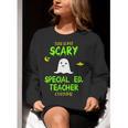 Scary Special Education Ed Teacher Costume Halloween Easy Women Crewneck Sweatshirt, funny gift Scary Special Education Ed Teacher Costume Halloween Easy Women Crewneck Sweatshirt, funny gift