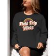 School Bus Trip Vibes Students Teachers Students Field Trip For Men Women Kids Women Crewneck Sweatshirt, funny gift School Bus Trip Vibes Students Teachers Students Field Trip For Men Women Kids Women Crewneck Sweatshirt, funny gift