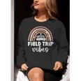 School Bus Trip Vibes Students Teachers Students Field Trip Women Crewneck Sweatshirt, funny gift
