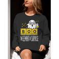 Science Teacher Halloween Elements Of Surprise Chemistry Women Crewneck Sweatshirt, Science Teacher Sweatshirts, funny gift