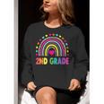 Second Grade Rainbow Girls Boys Teacher Team 2nd Grade Squad Women Crewneck Sweatshirt, 2nd Grade Teacher Sweatshirts, funny gift