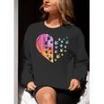 Sign Language Heart ASL For Deaf Teacher Women Crewneck Sweatshirt, funny gift Sign Language Heart ASL For Deaf Teacher Women Crewneck Sweatshirt, funny gift