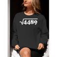 Sixty Seven 67 Meme Square Root 4489 Slang Math Teacher Women Crewneck Sweatshirt, funny gift Sixty Seven 67 Meme Square Root 4489 Slang Math Teacher Women Crewneck Sweatshirt, funny gift