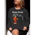 Slope Dude Algebra Geometry Middle School Math Teacher Women Crewneck Sweatshirt, funny gift