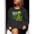 Solve The Problem Skeleton Teacher Halloween Math Six Seven Women Crewneck Sweatshirt, funny gift Solve The Problem Skeleton Teacher Halloween Math Six Seven Women Crewneck Sweatshirt, funny gift