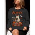 Sorry I'm Booked Ghost Reading Book Lover Teacher Halloween Women Crewneck Sweatshirt, funny gift Sorry I'm Booked Ghost Reading Book Lover Teacher Halloween Women Crewneck Sweatshirt, funny gift