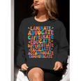 Sped Caffeinate Advocate Laminate Educate Teacher Men Women Kids Women Crewneck Sweatshirt, funny gift