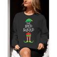 SPED Squad Elf Teacher Matching Christmas Party Pajama Women Crewneck Sweatshirt, funny gift