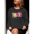 Spooky Halloween Teacher Para Counselor SPED Preppy Boo Kids Women Crewneck Sweatshirt, funny gift